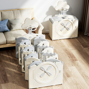 Recinto del bambino di tema del mulino a vento dell'albero di Hobby per i bambini gioca box box box per giochi pieghevoli in plastica per interni - Product Image 3