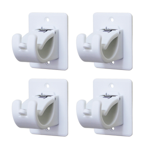 Support de <span class=keywords><strong>tringle</strong></span> à rideau en plastique robuste 15kg de charge conception encliquetable <span class=keywords><strong>sans</strong></span> perçage pour <span class=keywords><strong>baie</strong></span> vitrée et lucarne - Product Image 1