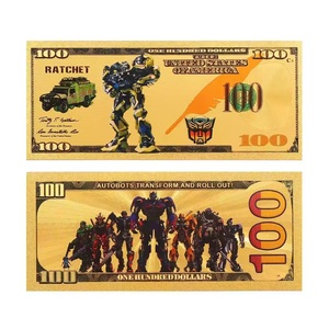 ธนบัตรทองคำเปลวที่ระลึก ทรานส์ฟอร์เมอร์ส ออปติมัส ไพรม์ บัมเบิลบี ของสะสมที่ระลึก สินค้าขายดีข้ามพรมแดน - Product Image 3