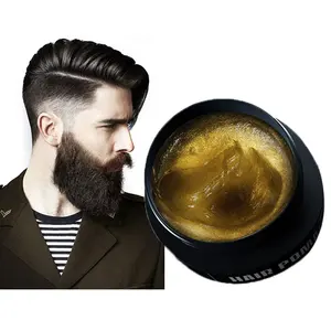 Fábrica CANTIK de 18 años de experiencia, marca privada, Barbero, hombres, alto brillo, retención firme, pomada de pelo orgánico, cera