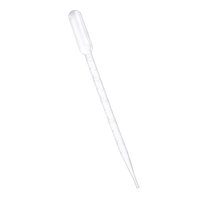Haier Pipette stérile en plastique jetable de laboratoire 1ml 2ml 3ml 5ml 10ml Pipette Pasteur Pipette de transfert avec emballage individuel
