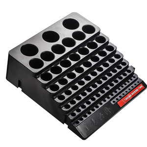Boîte de rangement pour embouts de tournevis, 50 à 80 trous, avec conception suspendue, pour embouts de 6.35mm, organisateur d'outils portable pour outils de réparation - Product Image 2