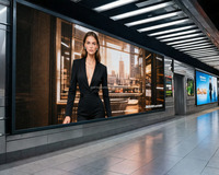 Panneau d'affichage mural vidéo LED d'intérieur polychrome HD P2.6 P2.9 P3.91 P4.81 pour la publicité d'ascenseur Installation facile sur support