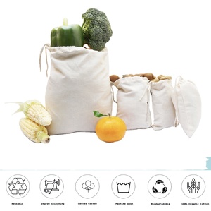 Sacs en coton recyclables avec cordon de serrage pour emballage de parfums, shampoings, bougies, savons, bijoux et cadeaux – Vente en gros en Chine - Product Image 6