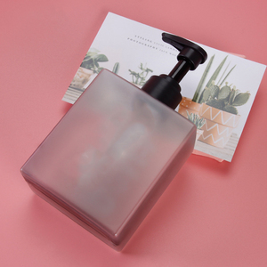 Matte black lotion bottle body wash cosmetic bottles frost plastic bottle 300ml