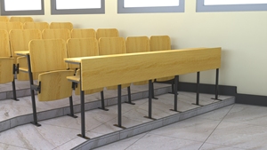 Modern Academic Metal Step Ladder Popular Design for University Classroom College Hall New School Furniture <strong>Set</strong> with Wooden Top - Product Image 4