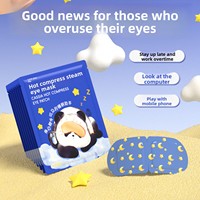 Masque oculaire chauffant à la vapeur sous marque privée, conception personnalisée, emballage inclus, masque oculaire chaud à la vapeur pour le sommeil et le soulagement de la fatigue