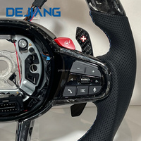 Volant de voiture en fibre de carbone 5au avec chauffage, vibration et LED pour BMW G30 G20 G32 G01 G02 G87 G80 G82 G42 G11 G12 G13