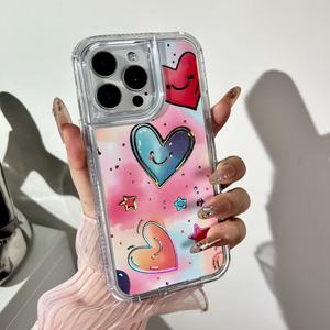 2025 <span class=keywords><strong>coque</strong></span> de téléphone antichoc imprimée <span class=keywords><strong>coeur</strong></span> pour iPhone 16 PRO MAX 17 17 Pro Max 17 PRO 17 AIR 16E XR XS - Product Image 4