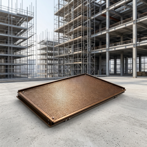 Panneau de façade en métal perforé pour mur rideau, revêtement extérieur de bâtiment moderne - Product Image 1