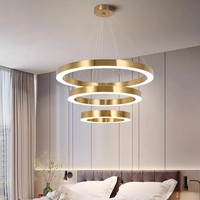 Lustre suspendu carré et rond blanc de luxe commercial en acrylique pour bureau, lampe LED dimmable pour salon