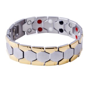 Pulsera Magnética <span class=keywords><strong>de</strong></span> Energía al por Mayor para Hombre, <span class=keywords><strong>de</strong></span> <span class=keywords><strong>Acero</strong></span> <span class=keywords><strong>Inoxidable</strong></span> y Titanio, Antiestática, Tipo Correa <span class=keywords><strong>de</strong></span> Reloj, Joyería <span class=keywords><strong>de</strong></span> Moda - Product Image 5