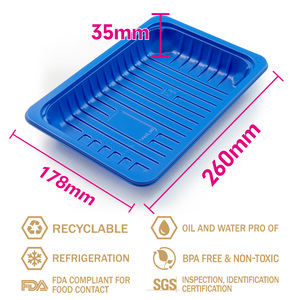 Nhựa dùng một lần thịt thực phẩm khay bao bì container trong siêu thị - Product Image 2