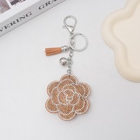 Gantungan Kunci Bunga Tlannelette Terbaru, Hiasan Berlian, Liontin Tas Mobil, Aksesoris Fashion