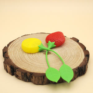 ที่กรองชาซิลิโคนรูปสตรอว์เบอร์รี่ SS10 2022 ขายดี ปลอดสาร BPA - Product Image 6