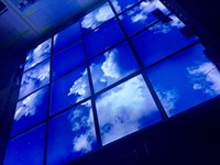 Nouveau modèle décoratif Artifital Skylight 2x4 Sky Blue Panel Light,Blue Led Sky Light Panel Window