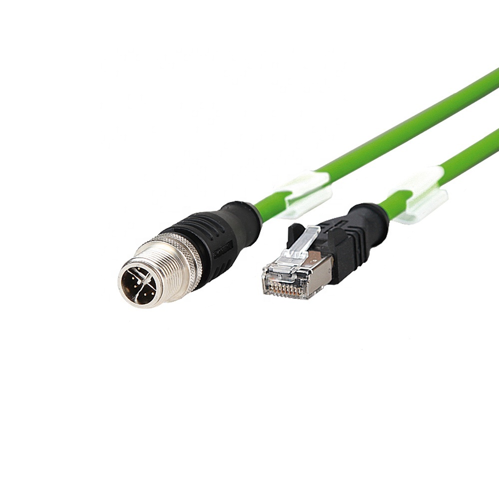 M12 macho a hembra/RJ45 a RJ11 hembra todo-en-un conector
