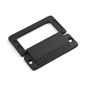 Oukali Modern moda mobilya çekmece kabin çekme kolu mutfak Dresser siyah 64mm gizli çeker çinko kolları - Product Image 2