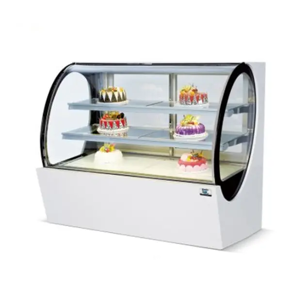 Exibição de bolo geladeira frigorífico, geladeira, congelador para padaria, portas, sapatilhas, armário com degelado, venda imperdível