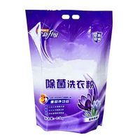 Sachet Doypack Personnalisé en Plastique avec Bec Verseur et Fermeture Supérieure Anti-Humidité pour Lessive en Poudre, Imprimé par Gravure, Capacités 1kg, 3kg, 4kg, 5kg
