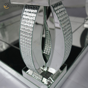 Customized WXF-291 Crystal Homemade <strong>Silver</strong> Mirrored <strong>Coffee</strong> <strong>Table</strong> - Product Image 4