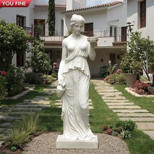 Скульптура Гебе в натуральную величину из мрамора YOUFINE, статуя богини для индивидуального заказа, классический декор для улицы и внутреннего дворика - Product Image 6