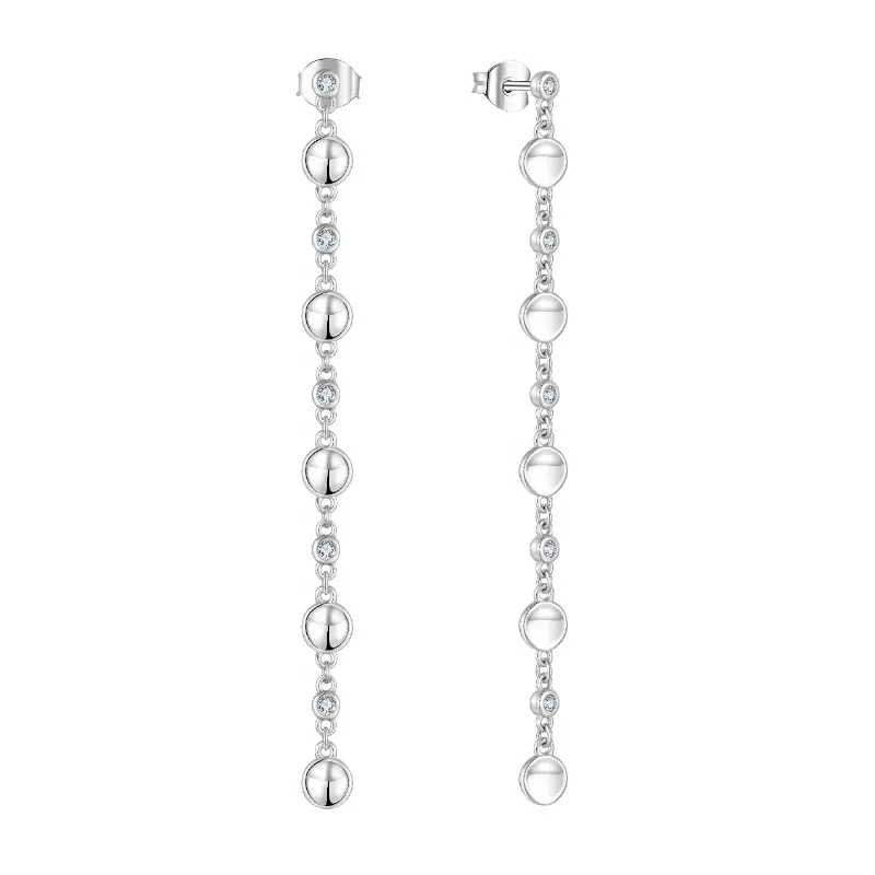 Custom Earrings 2022 Trend Earrings Jewelry Round Cubic Zirconia Earrings Studs For Women
