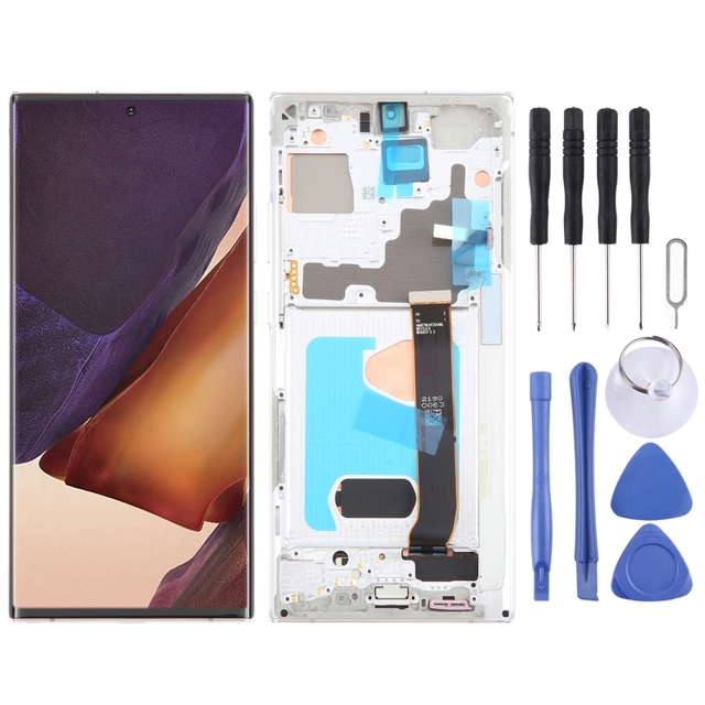 OLED LCD Screen with Digitizer Full Assembly with Frame for Samsung Galaxy Note20 Ultra 5G SM-N986B 6.78inch Phone LCD Screen