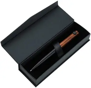 블랙 컬러 고급 종이 판지 자기 선물 도매 판촉용 접이식 펜 상자