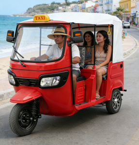 Mototaxi de 3 Ruedas con Motor de 3000W de Alta Potencia, Suspensión Independiente en los Ejes, Triciclo de Pasajeros, Taxi a Batería para <span class=keywords><strong>Asia</strong></span> - Product Image 1