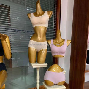 Maniquí de lencería para mujer, ropa interior femenina de lujo con precios al por mayor, busto dorado para mujer - Product Image 6