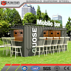Contenedor móvil de estructura de acero de instalación rápida, diseño económico, tienda al por menor para barra de café - Product Image 6