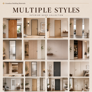 Porte <span class=keywords><strong>de</strong></span> chambre avec panneau en verre, structure à âme pleine, pour projets intérieurs d'appartements, fabrication OEM PSL, export direct du fabricant - Product Image 5