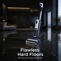 Aspirateur sans fil à batterie lithium pour sols et tapis, moteur à brosse, auto-nettoyant, aspirateur sec et humide, filtre HEPA, écran LED