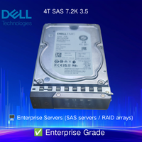Disco rigido Dell Server HDD 4T SAS 7.2K 3.5 Hot Swap per server Dell PowerEdge e sistemi di archiviazione R750 R760 R660 R450 R470 R260 R360