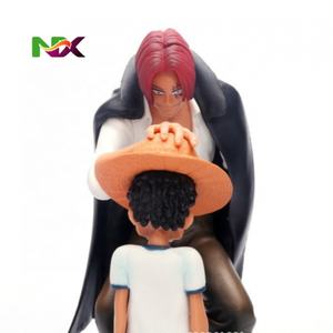 Figura de Luffy y Shanks de <span class=keywords><strong>One</strong></span> <span class=keywords><strong>Piece</strong></span>, Modelo de Coche, Escena de Golpeo de Cabeza, Estatua de Acción, Decoración de Anime, Regalo - Product Image 4
