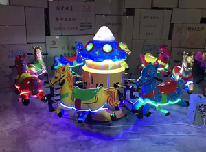 Offre Spéciale : Manège Carré Extérieur pour Enfants, Équipement d'Amusement Rotatif en Forme d'Avion, Carrousels pour Enfants - Product Image 5
