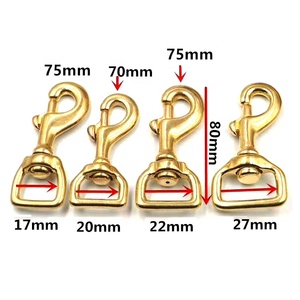 Trung Quốc Bán Buôn Chất Lượng Cao Khác Nhau Mạnh Mẽ Brass Carabiner Xoay Móc Clasp Rắn Brass Snap Hook - Product Image 5