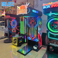 Machine de boxe d'arcade à monnayeur, testeur de force de frappe avec écran numérique LED, échelle de puissance 10000KG pour parc d'attractions