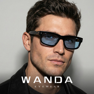 Wanda <b>Square</b> Frame <b>Sunglasses</b> S32241 Black UV400 Polarized Men's Eyewear - Product Image 1