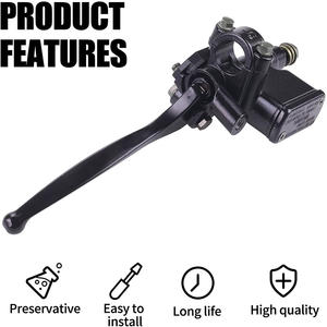 Pompe de maître-<span class=keywords><strong>cylindre</strong></span> de <span class=keywords><strong>frein</strong></span> <span class=keywords><strong>avant</strong></span> (côté droit) avec trou de rétroviseur de 8 mm pour scooter, cyclomoteur, VTT, moto tout-terrain GY6 <span class=keywords><strong>50cc</strong></span> 125cc 150cc 250cc - Product Image 5