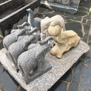 น้ำพุรูปปั้นช้างคุณภาพสูง ผลิตภัณฑ์หินแกรนิตสีเทาธรรมชาติทันสมัยสำหรับสวนสาธารณะและสวนกลางแจ้ง ความสูง 60 ซม. - Product Image 5