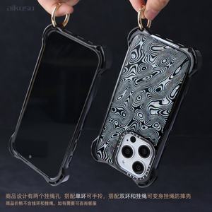 Étui de téléphone personnalisé de luxe avec impression à la demande, résistant aux chocs, avec sangle pour iPhone 15 14 Pro Max, étui pour Huawei - Product Image 5