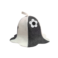 Chapeau de sauna en feutre de laine premium réutilisable, écologique et anti-brûlure, avec logo personnalisé, idéal pour le sauna traditionnel japonais Onsen - Meilleure vente