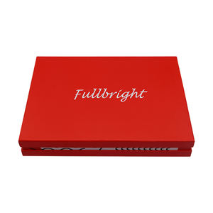 Boîte en carton rigide carrée écologique biodégradable et recyclable avec logo personnalisé, couvercle/base amovibles et insert en carton - Product Image 3