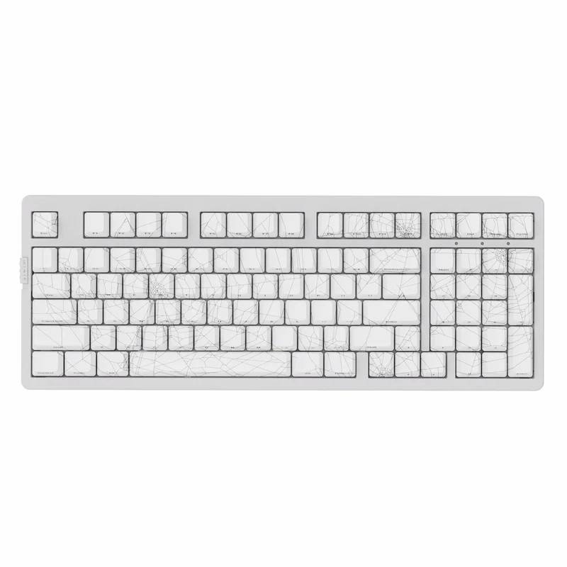 ZORNHER ZH980 スパイダーネットキーカップ 透明メカニカルキーボード