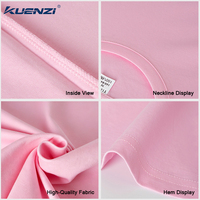 T-shirt pour femme Kuenzi 170GSM 100% coton à manches courtes et col rond, coton mercerisé à l'azote liquide, logo personnalisé