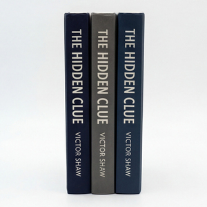 Vintage Bookshelf Board Game <strong>Clue</strong> Hidden <strong>Clue</strong> Mystery Game Linen Book Box Case Hard Cover Offset Printed Paperboard Components - Product Image 5