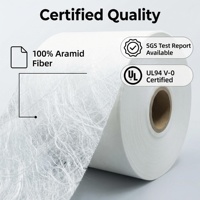 Papier isolant en fibre d'aramide résistant aux hautes températures pour l'isolation électrique des transformateurs et des moteurs