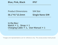 Jam Tangan GPS 4G Anak Terbaru dengan Kompas, Tahan Air IP67, Alarm Magnetik, Panggilan Video SOS, Layar LCD, Kompatibel dengan Kartu SIM